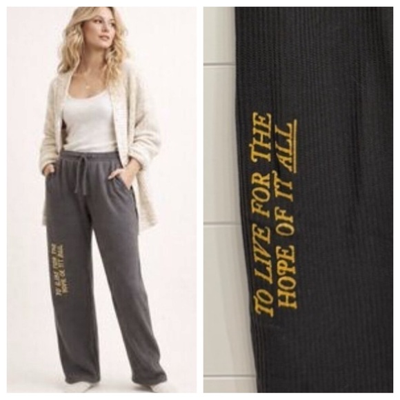 Taylor Swift Pants - Taylor Swift Folklore Gray Thermal Pajama Pants Size Medium 36153